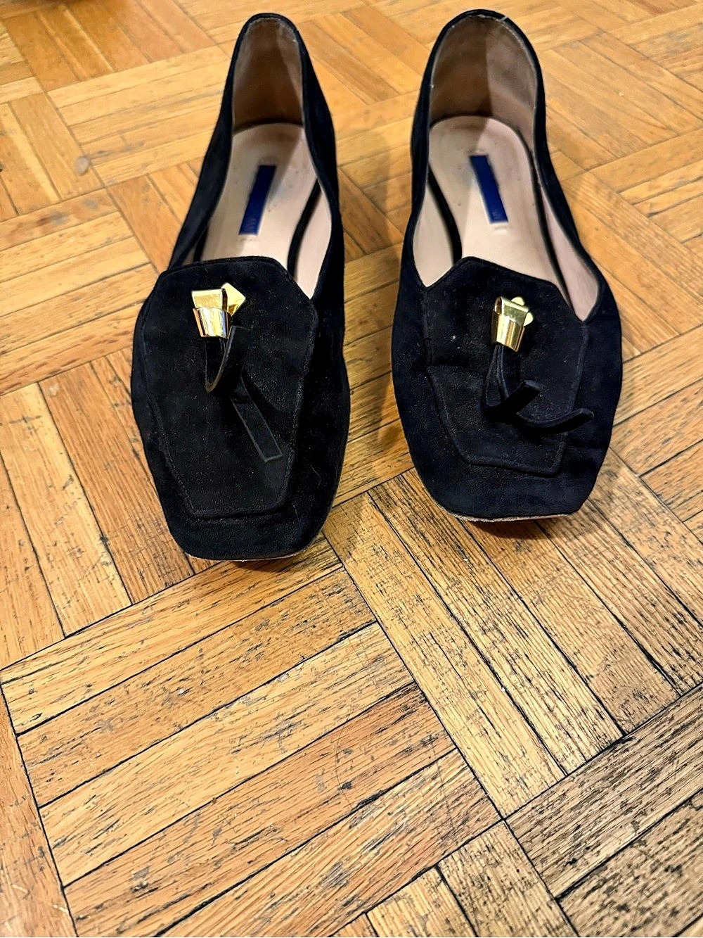 Stuart Weitzman Black Tassel Heels